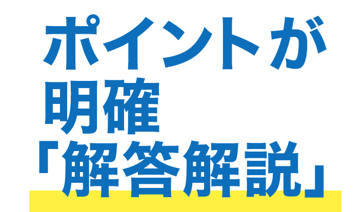 ポイントが明確解答解説